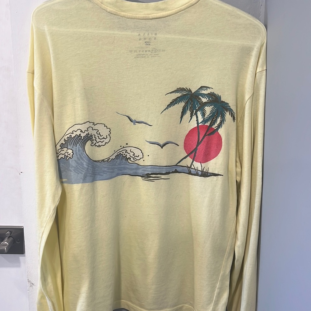 Yellow long sleeve Billabong t-shirt